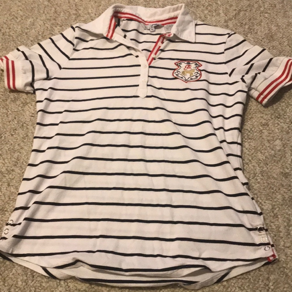 Goode Rider polo shirt striped